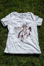Load image into Gallery viewer, Women's Ice Cream Cowgirl V-Neck T-Shirt
