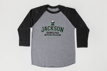 Load image into Gallery viewer, Grey/Black Jackson Drug Baseball Tee
