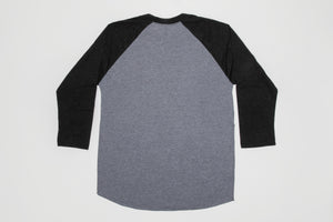 Grey/Black Jackson Drug Baseball Tee